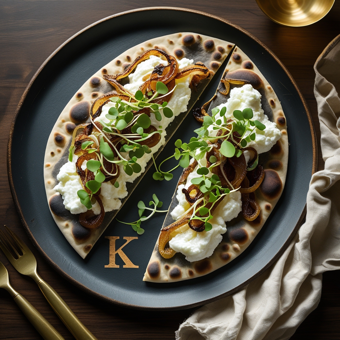 Garlic Ricotta Flatbread